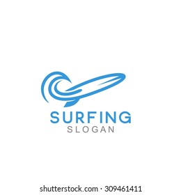Surfing Logo Template