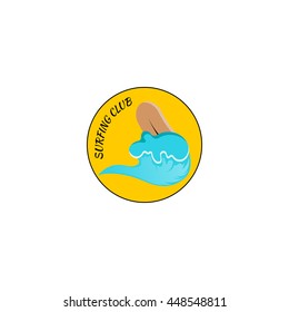 surfing logo vector illustration
