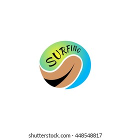 surfing logo vector illustration