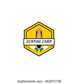 surfing logo vector illustration