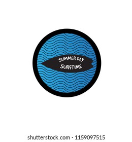 surfing logo vector template icon design eps10