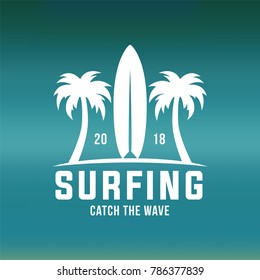 surfing logos, emblems and design elements. surf logotype templates and badges