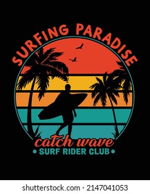 surfing paradise catch wave surf rider club