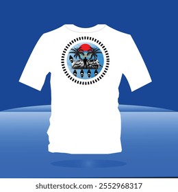 surfing print ready t shirt design