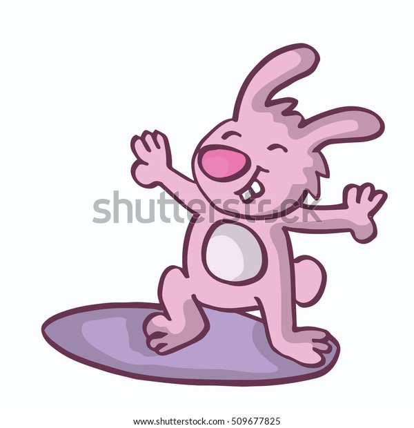 Surfing Rabbit Animal Vector Art Stock Vector (Royalty Free) 509677825 ...