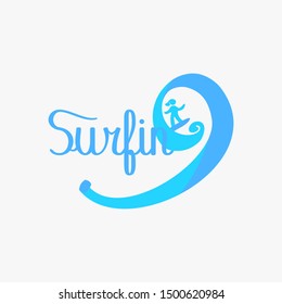 The surfing rental inspiration logo