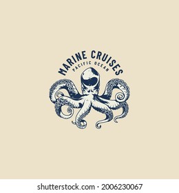surfing retro vintage logo vector