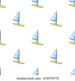 Surfing with a sail.Extreme sport single icon in cartoon style vector symbol stock illustration web.