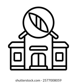 Surfing School icon line vector illustration