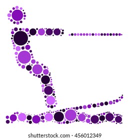 surfing shape vector design by color point