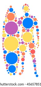 surfing shape vector design by color point