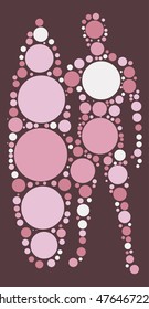 surfing shape vector design by color point