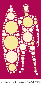 surfing shape vector design by color point