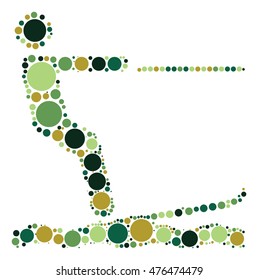 surfing shape vector design by color point
