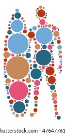 surfing shape vector design by color point