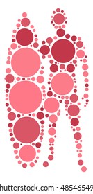 surfing shape vector design by color point
