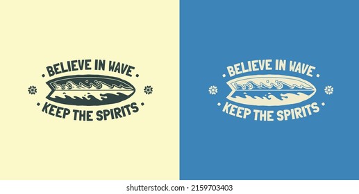 Surfing Summer Graphic Vector Design