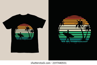 Surfing And Summer | T-shirt Design