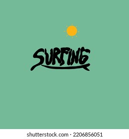 Surfing in the summer,sign and symbol