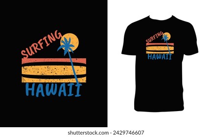 Surfing T Shirt Design And Illustration 