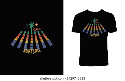 Surfing T Shirt Design And Illustration 