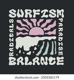 Surfing t shirt design vector design