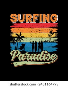Surfing T-shirt Design, Surfing T-shirt Design