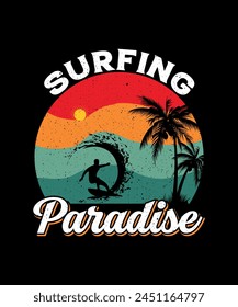 Surfing T-shirt Design, Surfing T-shirt Design