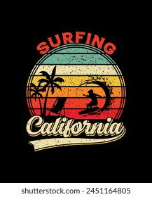 Surfing T-shirt Design, Surfing T-shirt Design