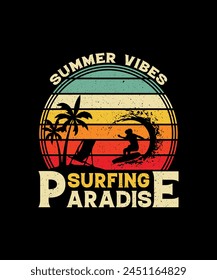 Surfing T-shirt Design, Surfing T-shirt Design