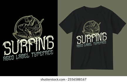 Surfing t-shirt design. Beach t-shirt design.