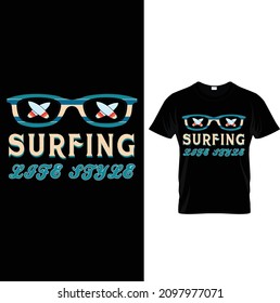 SURFING T-SHIRT DESIGN.Summer T-Shirt,Fun Summer Shirt, Summer Vacation Shirt, Family Summer Shirt, Vacation Clothing.