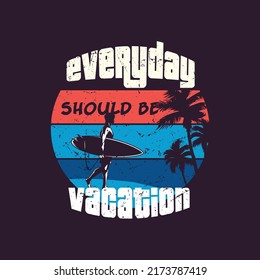 Surfing T-shirt Vector Designs. Vector Logo Illustration with Skeleton Surfer. Vintage Surfing Emblem for web design or print. Surfer logo templates. Surf Badge. Surfboard elements.