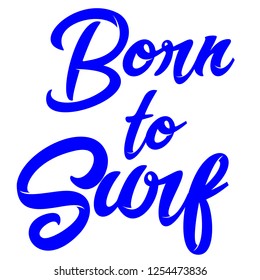 Surfing Typography Modern Urban Apparel Design for Silk Screen Print.