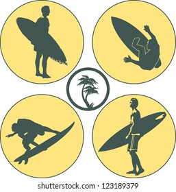surfing vector.