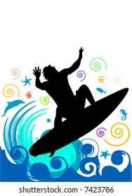 surfing vector