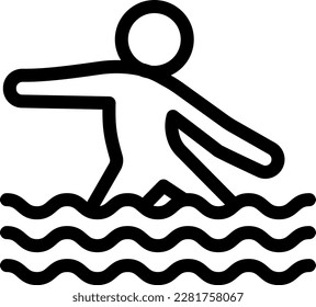 surfing Vector illustration on a transparent background. Premium quality symmbols. Thin line vector icons for concept and graphic design.