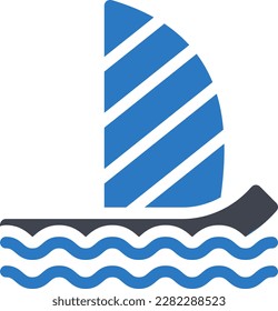 surfing Vector illustration on a transparent background. Premium quality symmbols. Glyphs vector icons for concept and graphic design. 
