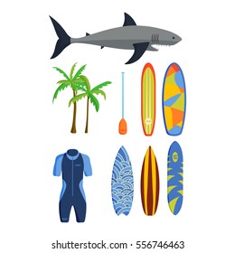 Surfing vector set.