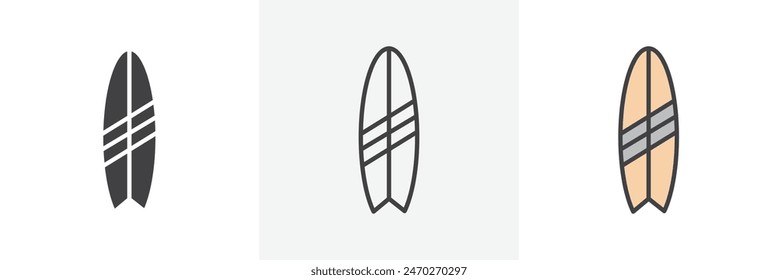 Surfing vector set. Surfboard graphic. Summer beach surfboard icon. Surfer board graphic.