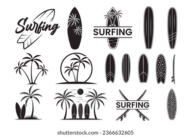 Surfing Vector, Surf Board Illustrations, Surfboard clip art, Surfing, Surf Board, Surfing Silhouette, Silhouette, outline vector, Summer, Summer Elements, Summer holiday, Surging T-Shirt