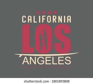 Surfing vintage Design, California Los Angeles Home  of the Surfers, Camping surf badge design Happiness Comes in Waves,T Shirt Typography Design Vector Illustration Symbol Icon Logo Design