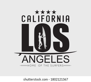 Surfing vintage Design, California Los Angeles Home  of the Surfers, Camping surf badge design Happiness Comes in Waves,T Shirt Typography Design Vector Illustration Symbol Icon Logo Design