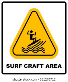 surfing zone graphic design , vector illustration