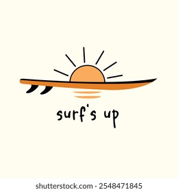 Surf's Up Graphic Tees for Kids Tshirt Artwork print