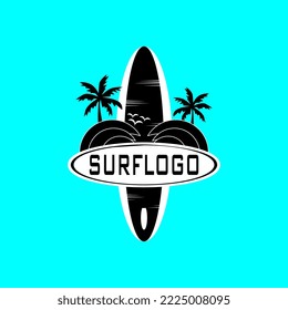 surfving logo, perfect for traveler, mascot, icon, etc