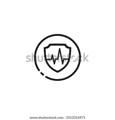 Surge protection icon or Surge protection symbol vector isolated. Best Surge protection icon for product packaging design, print design, websites and more about Surge protection product.