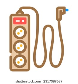 surge protector electrical engineer color icon vector. surge protector electrical engineer sign. isolated symbol illustration