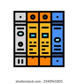 surge protector electrical engineer color icon vector. surge protector electrical engineer sign. isolated symbol illustration
