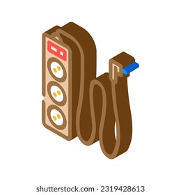 surge protector electrical engineer isometric icon vector. surge protector electrical engineer sign. isolated symbol illustration